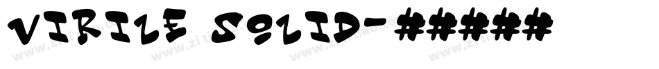 Virile Solid字体转换